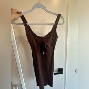 Fashion Nova Brown Dress